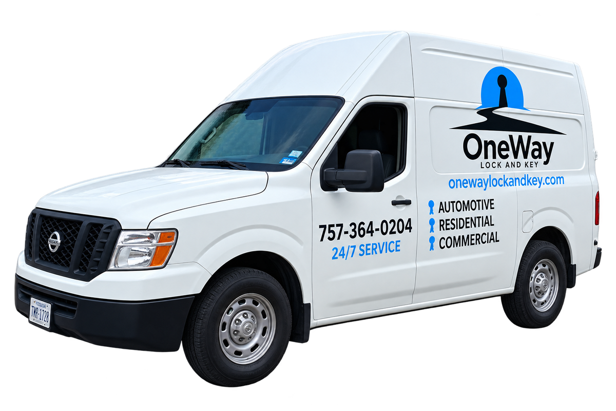 One Way Lock and Key service van